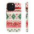 Watercolor Study of Christmas Patterns - Impact Resistant Phone Case iPhone 13 Pro Glossy